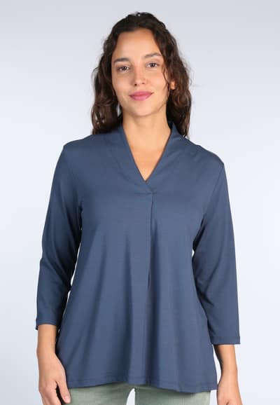 3/4-Arm-Shirt Lilitha - navy