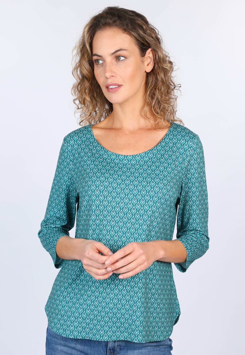 3/4-Arm-Shirt Sontje Ethno  - lake