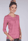 Dreiviertelarm Shirt Leta  - pink