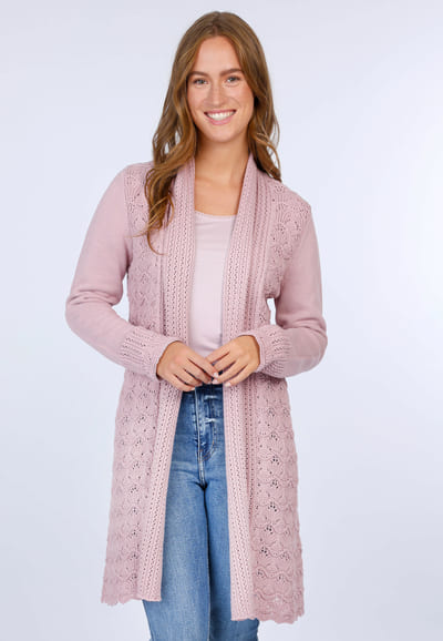 Strickmantel Ebbie - rose