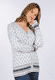 Strickjacke Christi tulip bow  - ivory