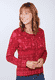 Strickjacke Kadir borders  - rubin