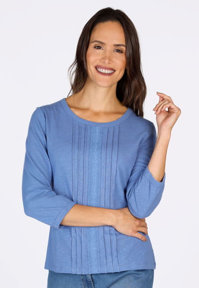 3/4-Arm-Shirt Janitara  - delfter