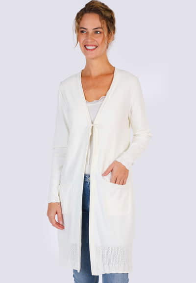 Strickjacke Emmi - ivory