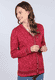 Strickjacke Christi blossom  - wine