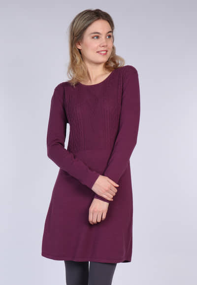 Strickkleid Osrun  - plum