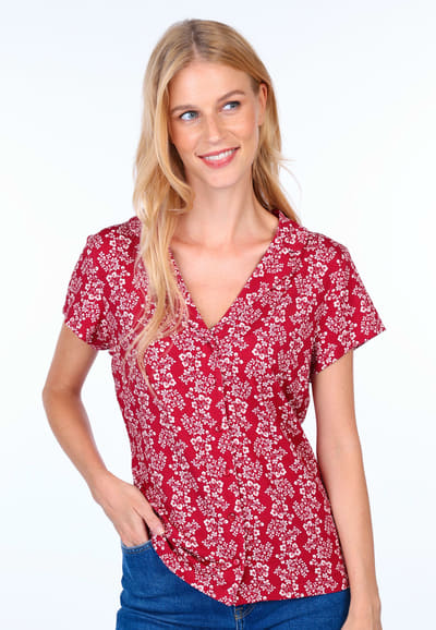 Bluse Fenna - rubin