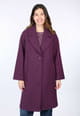 Wollmantel Ennja  - plum