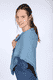Strickdreieckstuch Lisa  - blue shadow