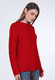 Strickpullover Dorit solid - red