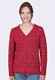 Strickjacke Christi oriental  - rubin
