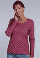 Langarmshirt Hanni - burgundy