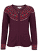 Strickjacke Medi Flower - plum