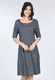 Kleid Eilina feather  - navy