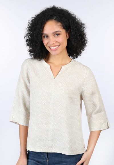 Bluse Emine dancing dot - sand