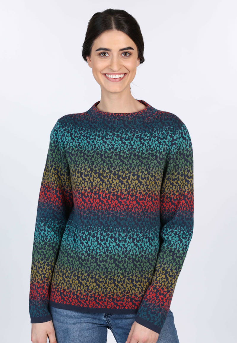 Strickpullover Dorit Gradient - navy