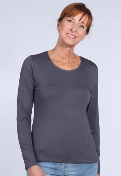 Langarmshirt Philia - anthracite