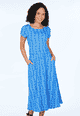 Kleid Malind flower vine - lapis