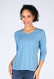 3/4-Arm-Shirt Hellena - blue shadow