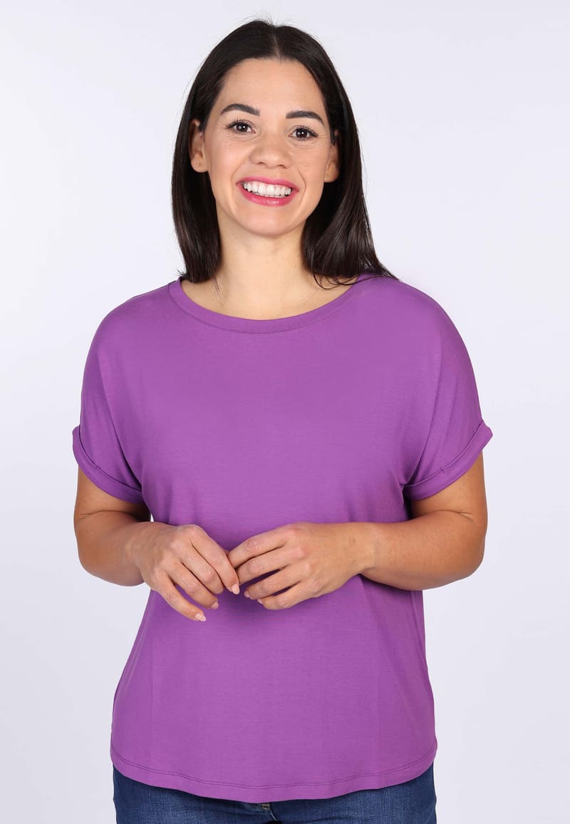 T-Shirt Vroni solid - iris