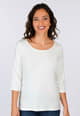 3/4-Arm-Shirt Mabel  - ivory