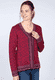 Strickjacke My  - plum
