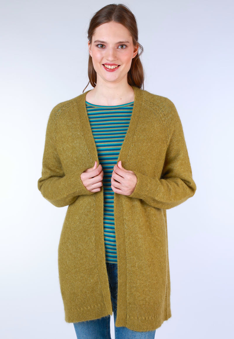 Strickjacke Faye  - green moss