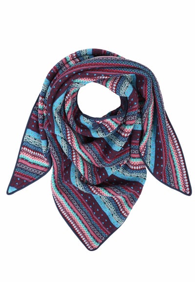 Dreieckstuch Elisabeth Crazy - navy