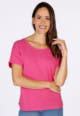 T-Shirt Betzi linen  - fuchsia