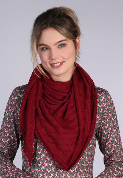 Dreieckstuch Lisa - wine