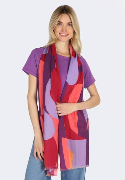 Tuch Gerinja - cerise