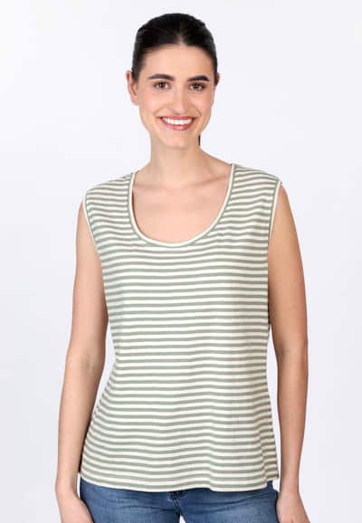 Top Cinnia stripe - ivory