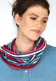 Loop Dagni rainbow stripe  - navy