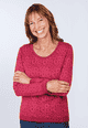 Strickpullover Josefine  - red wine