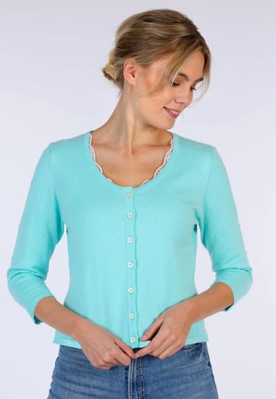Strickjacke Liselotte dot - pool