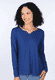 3/4-Arm-Shirt Adrijana solid  - indigo
