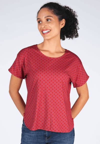 T-Shirt Betzi ethno - red