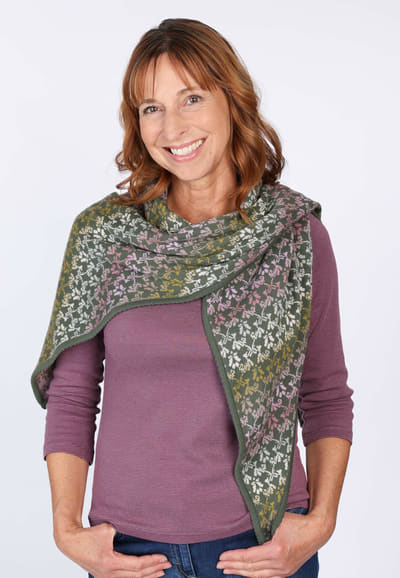 Dreieckstuch Tria shades - thyme