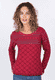 Strickpullover Gretje  - rubin