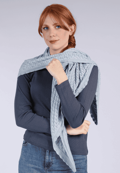 Dreieckstuch Lisa - light blue