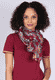 Schal Isla - burgundy