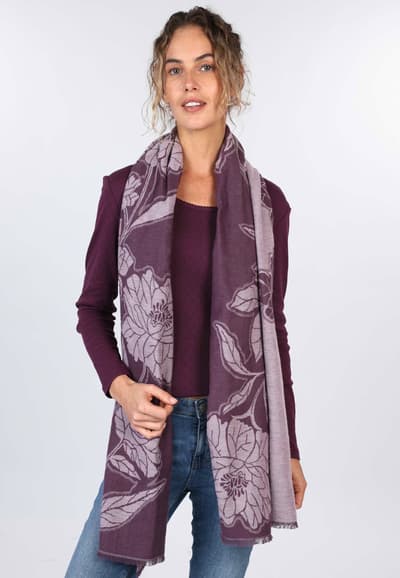 Schal Almara  - plum