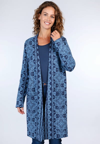 Strickmantel Birka - navy