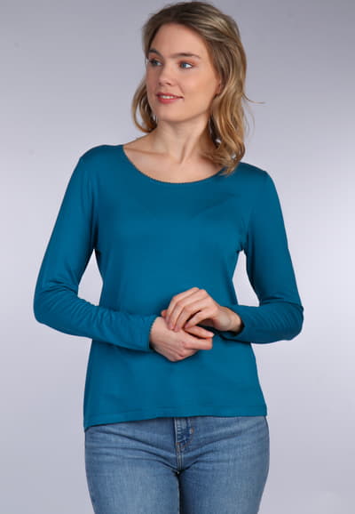 Langarmshirt Philia  - deep ocean