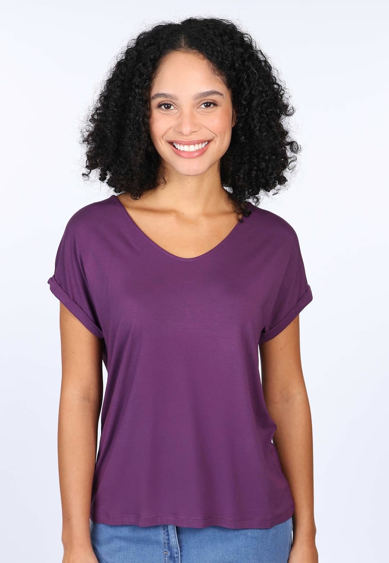 T-Shirt Betzinka solid - deep purple