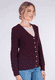 Strickjacke Beris - dark grape