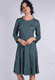 Kleid Cocolie geo flower - deep ocean