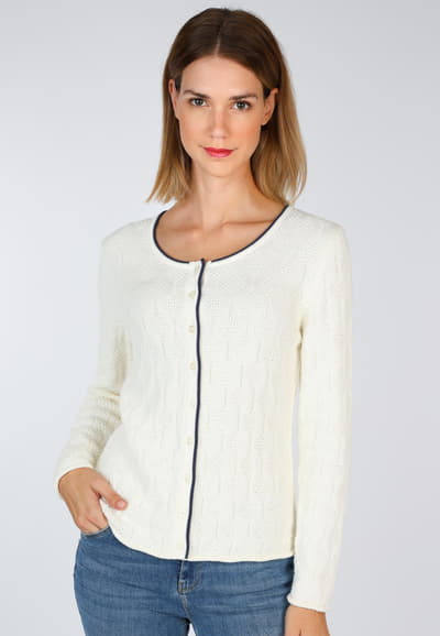Strickjacke Riani - ivory