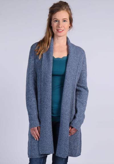 Strickjacke Walla - mosaic blue