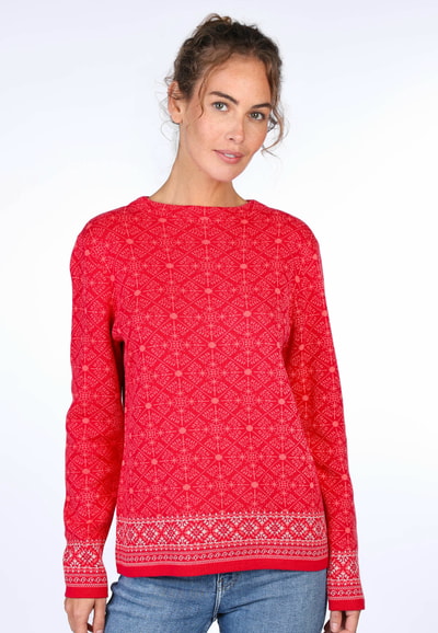 Strickpullover Dorit nordic - rubin